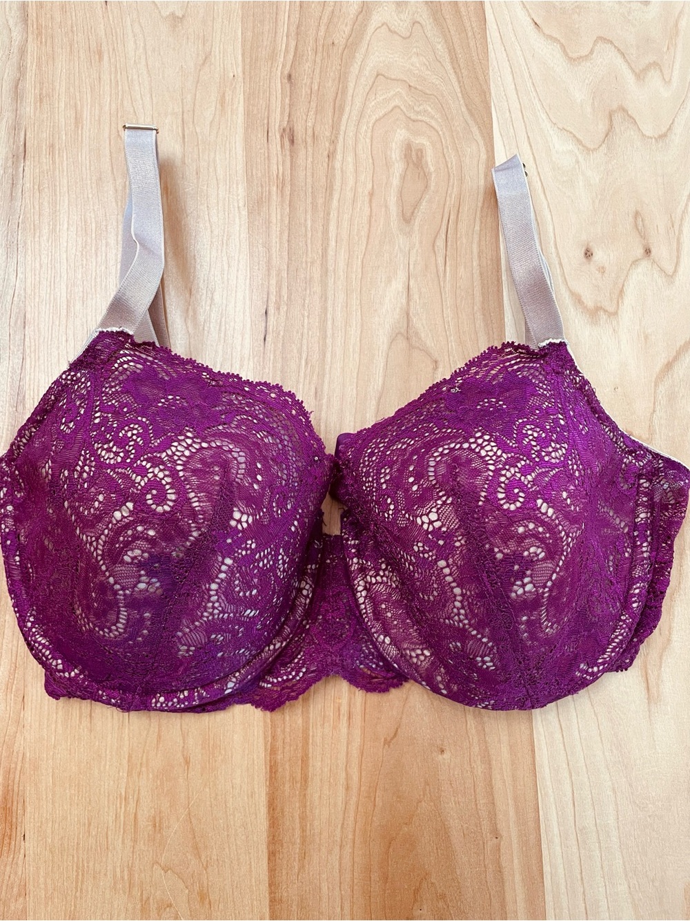 ThirdLove Lace 24/7 Balconette Bra 34F Underwire Fuschia